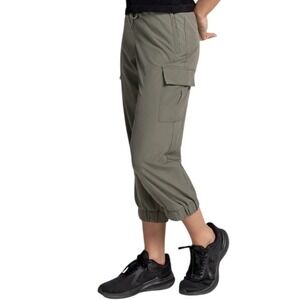 Koran Dusty Olive Cargo Woven Crop Jogger XL Sporty Activewear Athleisure